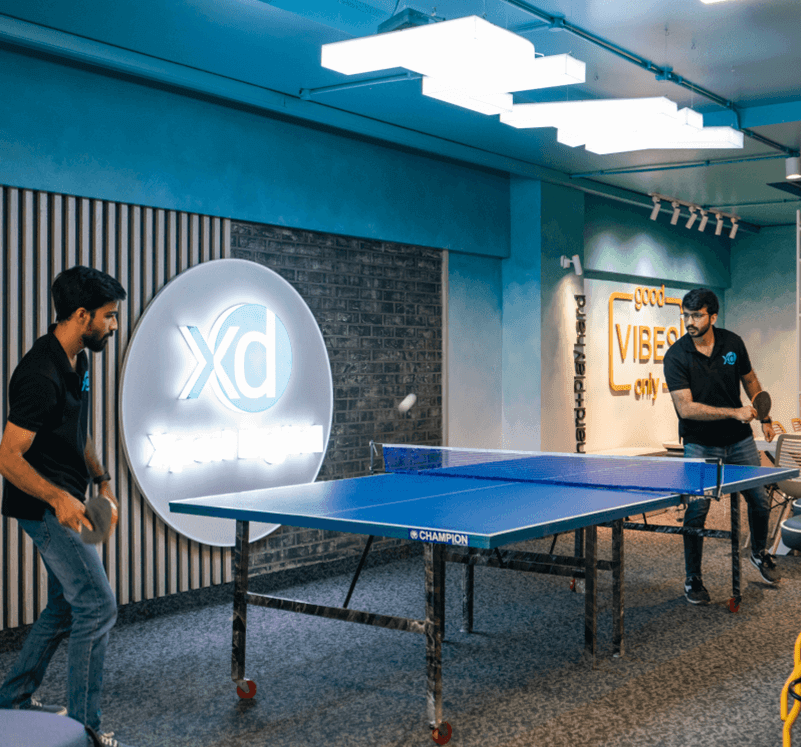 Life at Xpert Digital table tennis